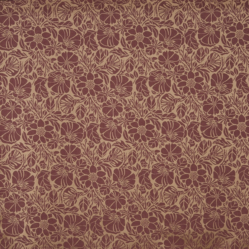 Wallace Curtain Fabric Russet