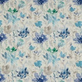 iLiv Water Meadow Digitally Printed Fabric Cobalt
