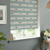 Sophie Allport Whale Stripe Made to Measure Blackout Roller Blind Deep Duck Egg