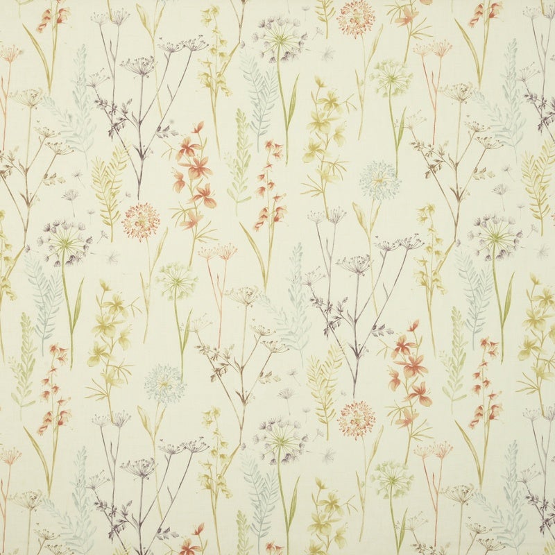 Wild Flower Fabric Terracotta