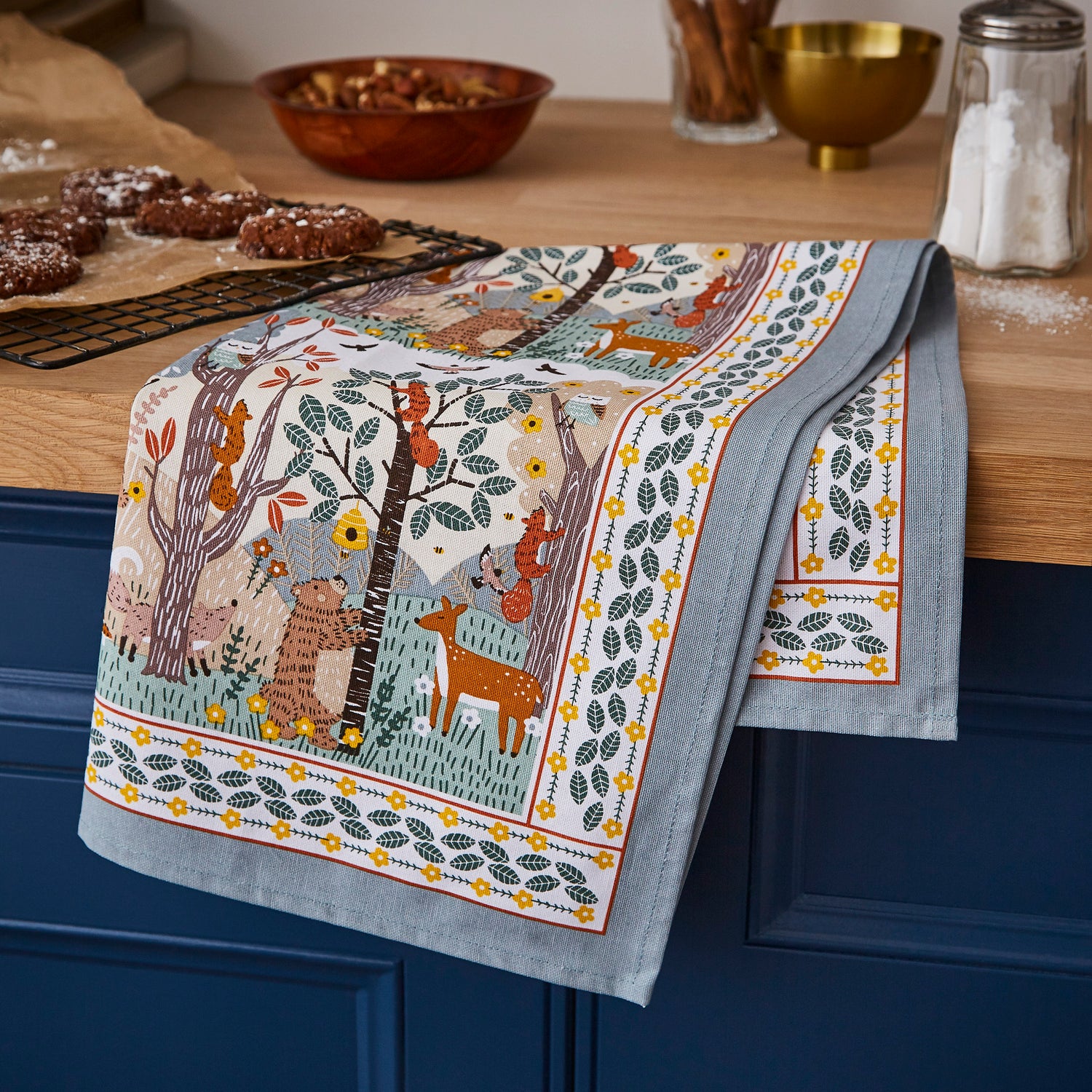 Ulster Weavers Wildwood Tea Towel Grey