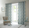 Fusion Woodland Ready Made Eyelet Curtains Duck Egg Blue