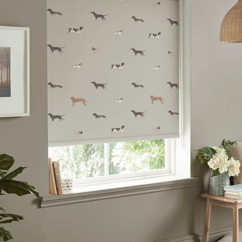 Sophie Allport Woof Made to Measure Blackout Roller Blind Linen