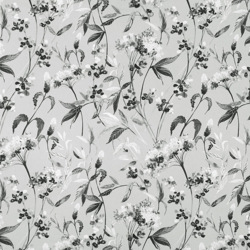Linda Barker Yarrows Fabric Grey-Black