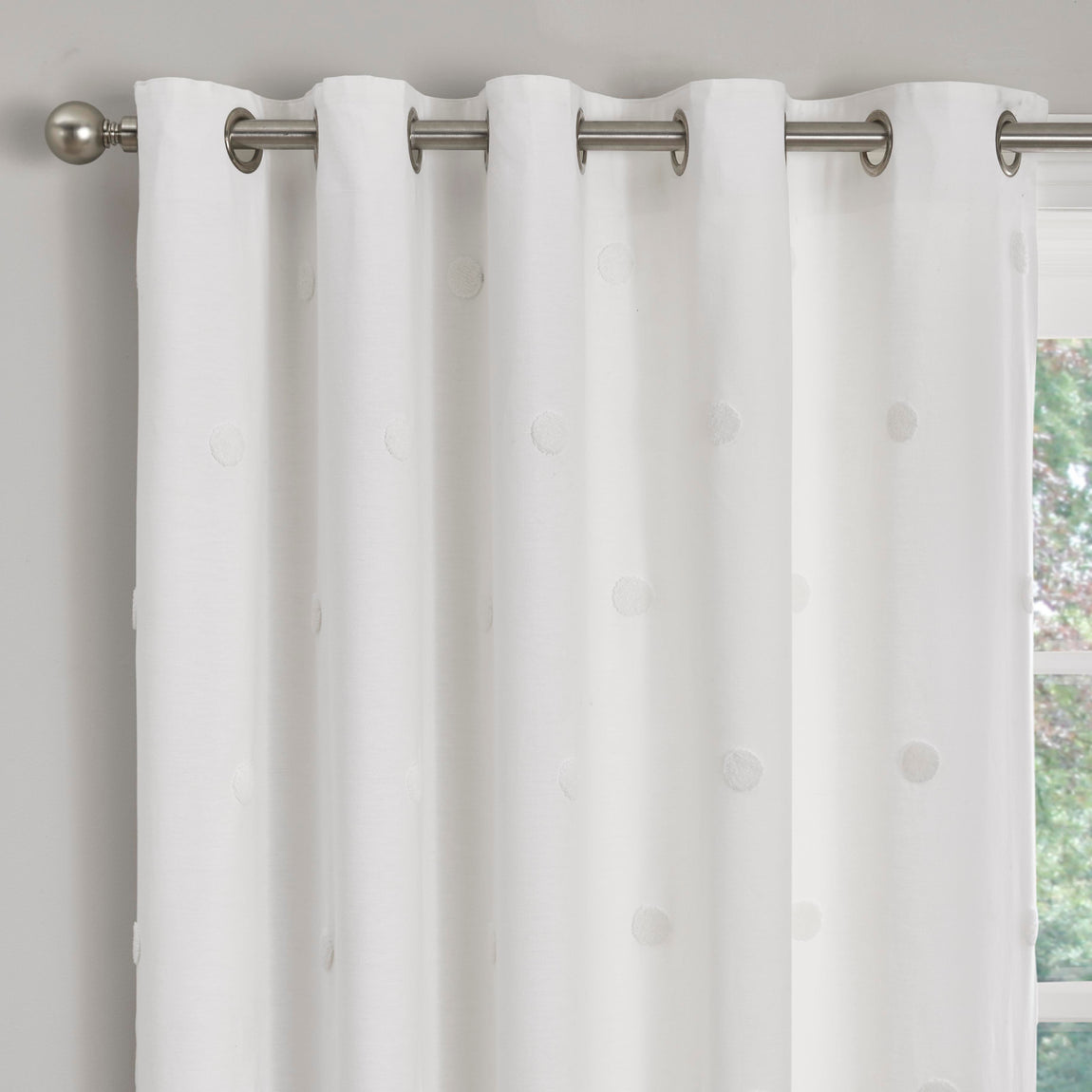 Appletree Boutique Zara Ready Made Eyelet Curtains White