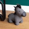 Zebra Doorstop 15cm x 22cm Black