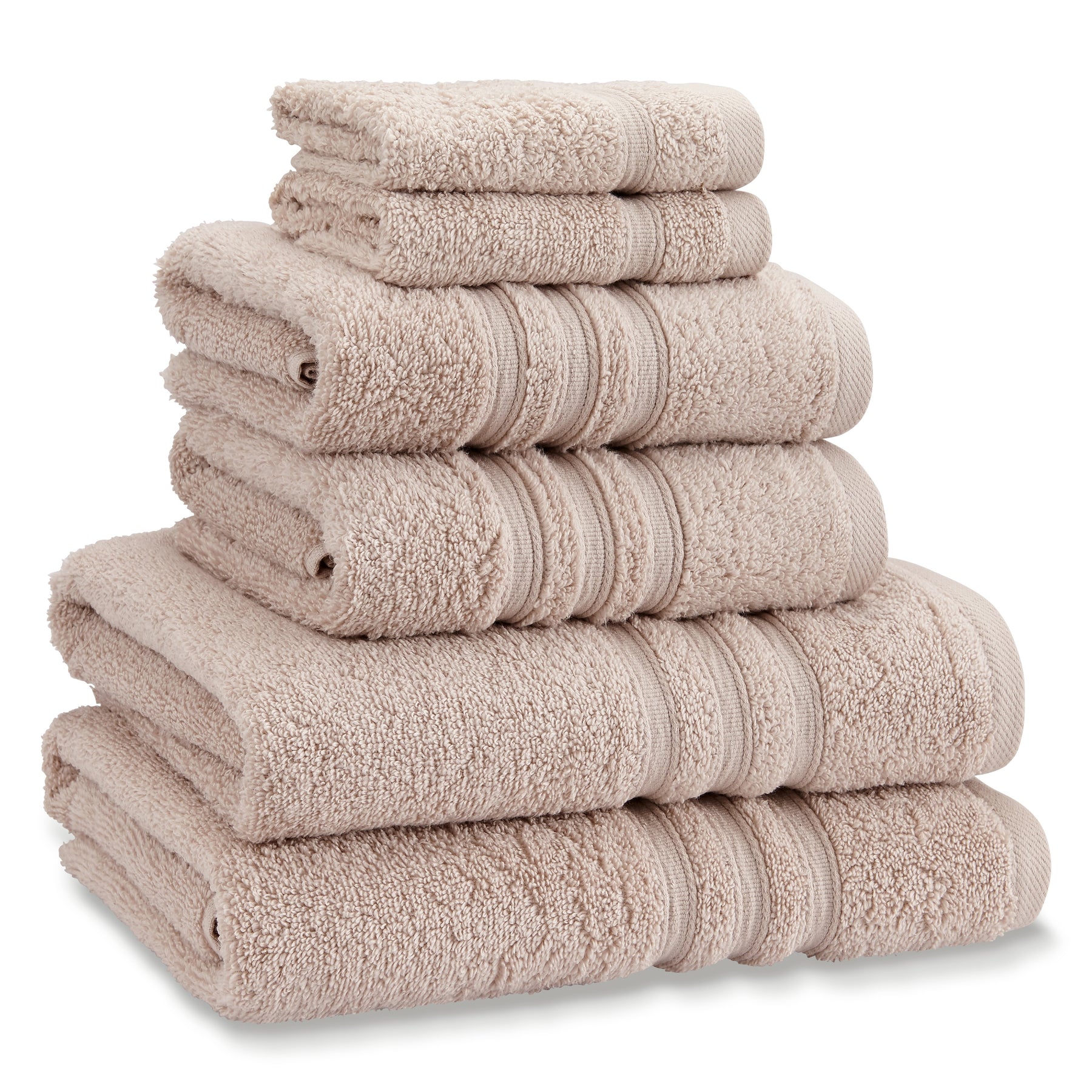 Catherine Lansfield Zero Twist Six Towel Bale Natural