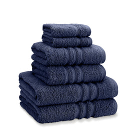 Catherine Lansfield Zero Twist Six Towel Bale Navy Blue