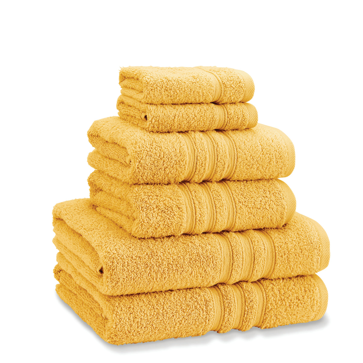Catherine Lansfield Zero Twist Six Towel Bale Ochre