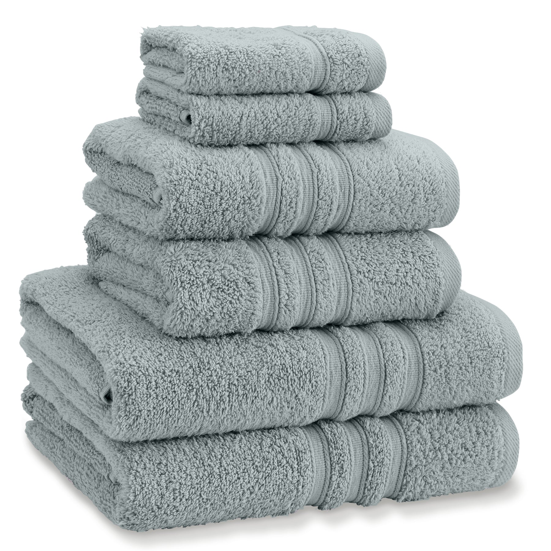 Catherine Lansfield Zero Twist Six Towel Bale Sage Green