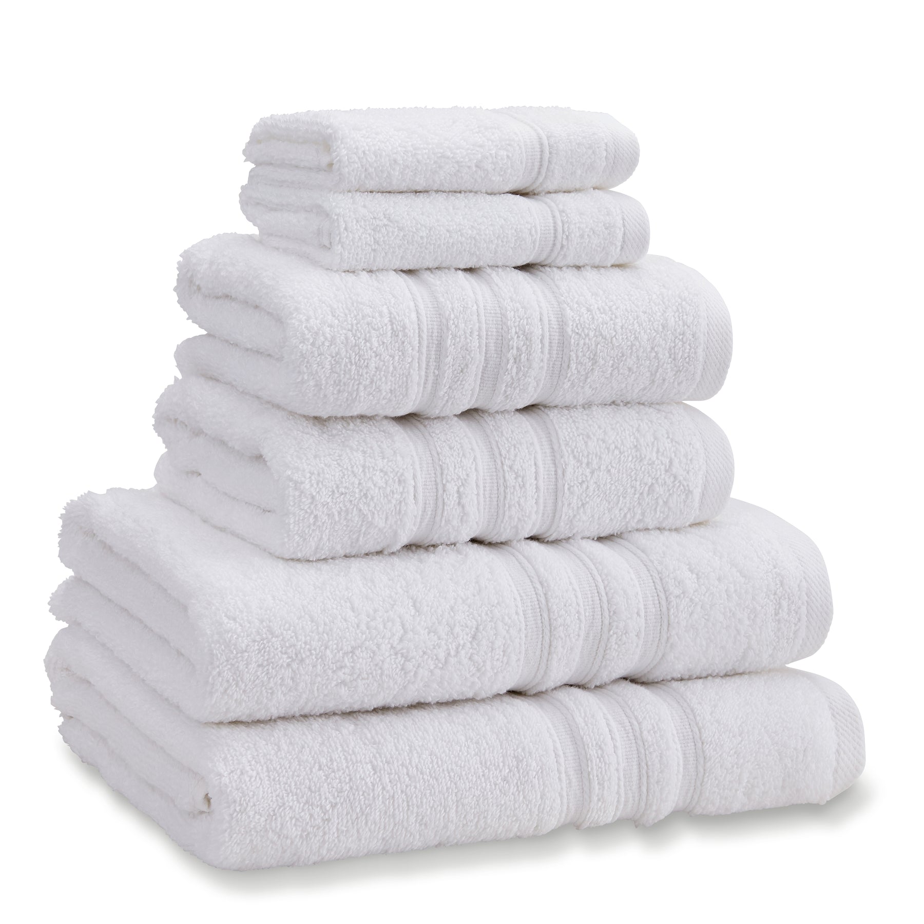 Catherine Lansfield Zero Twist Six Towel Bale White